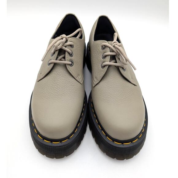 Dr. Martens 1461 Quad Platform Derby Shoes Unisex Vintage Taupe Size USW12/M11